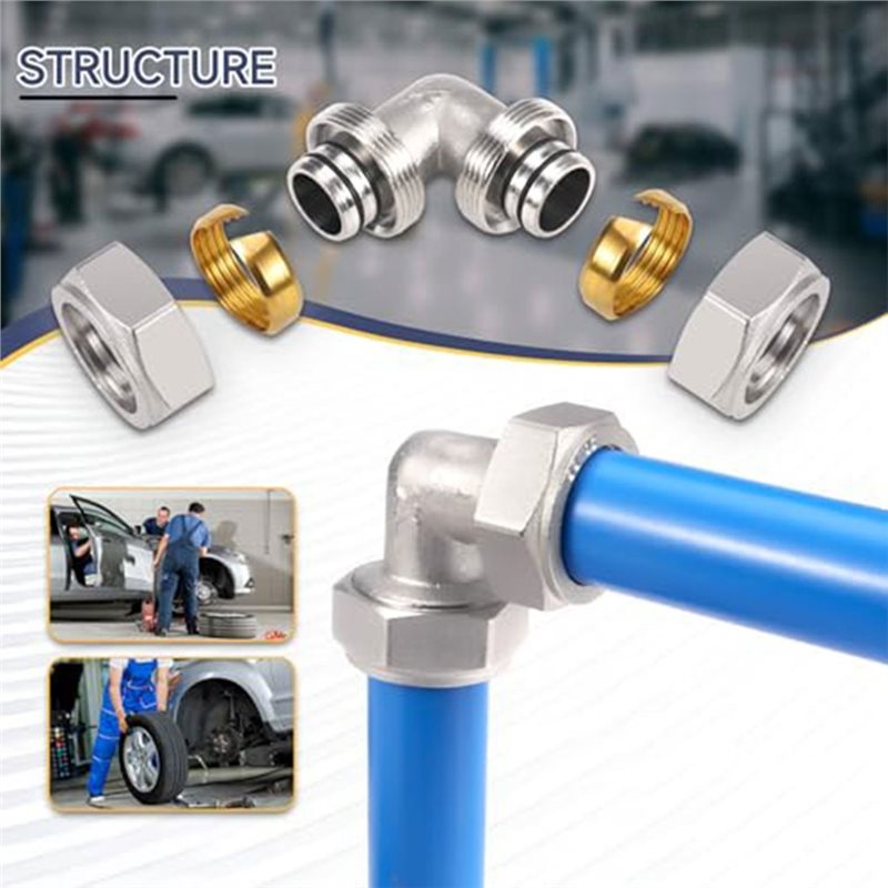 DTA4-Brass-Nickel Plated Air L - Compression Fitting Brass ulasan dan harga