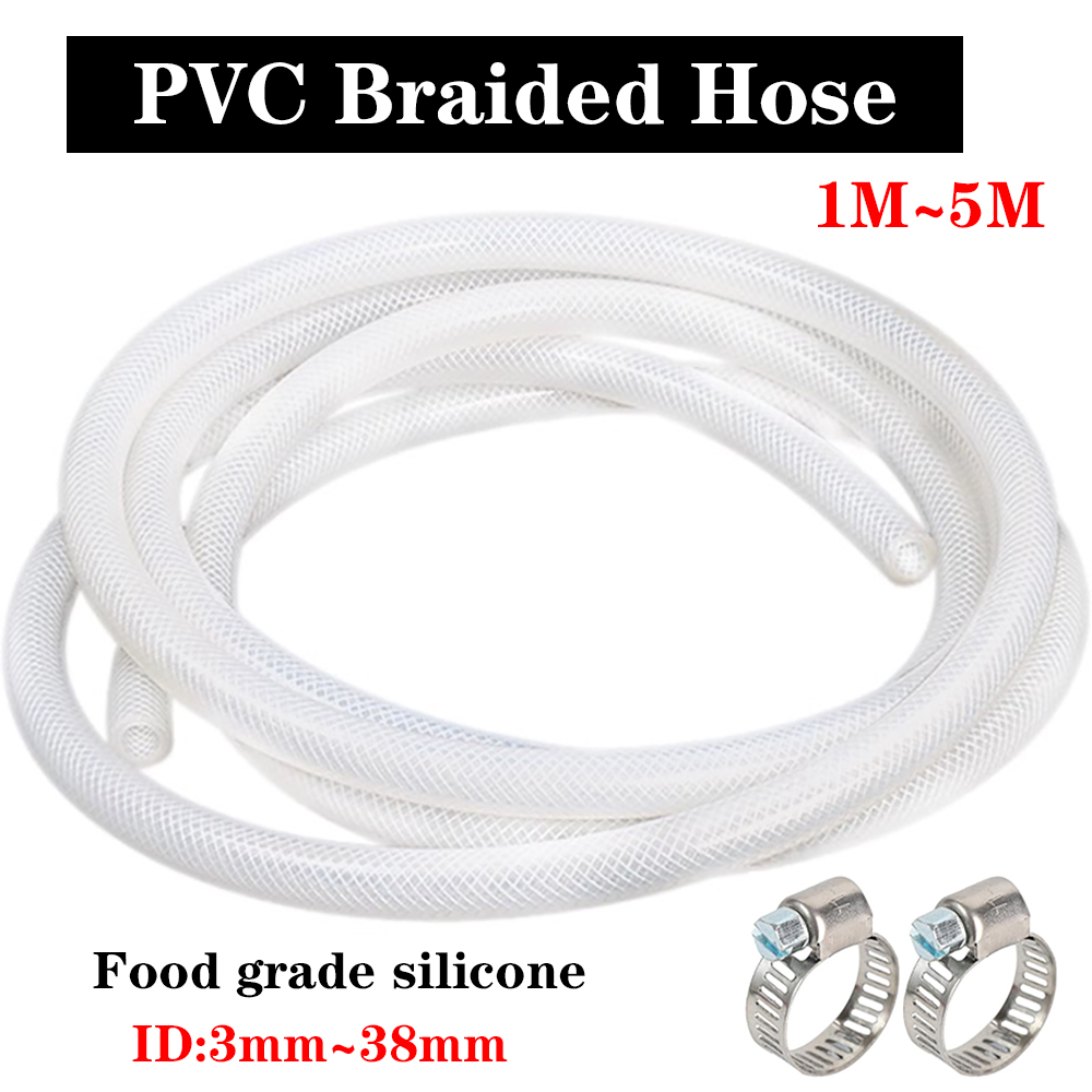 1M Braided Clear Flexible PVC  - Flexible Hose Braided ulasan dan harga