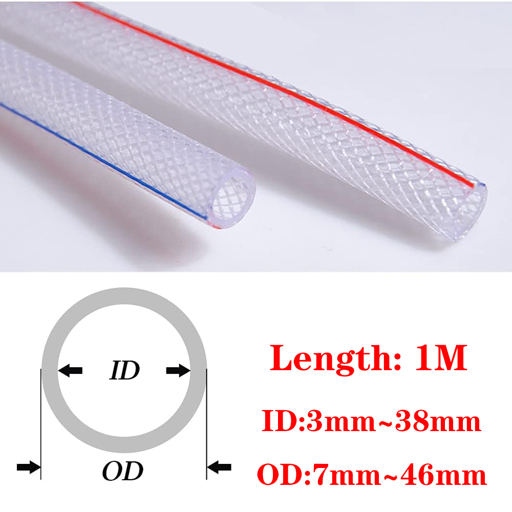 1M Braided Clear Flexible PVC  - Flexible Hose Braided ulasan dan harga