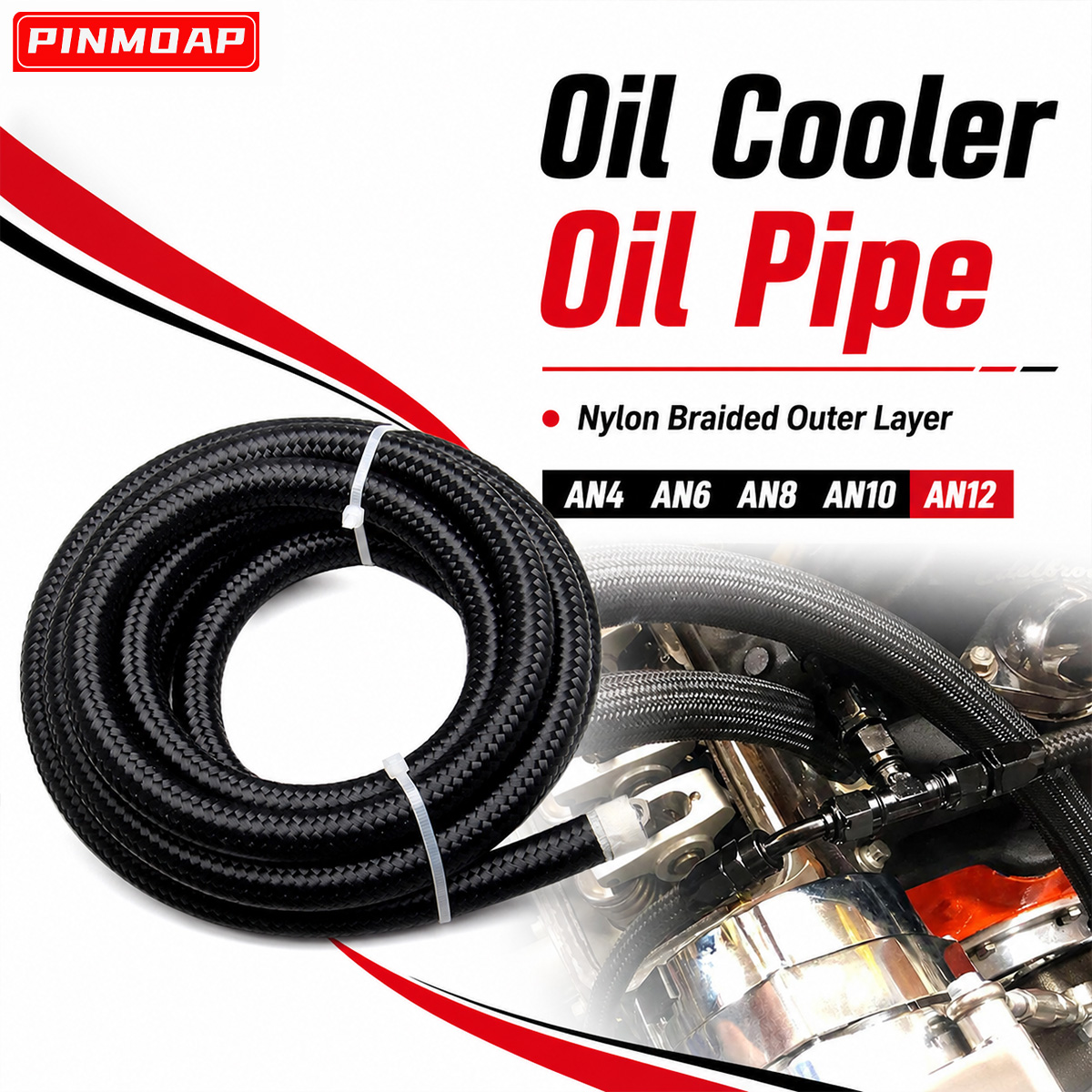 PINMOAP AN4 AN6 AN8 AN10 AN12  - Flexible Hose Braided ulasan dan harga