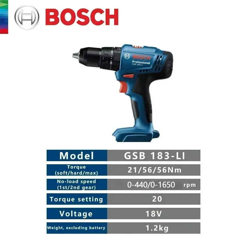 Bosch GSB 183-LI Professional  - Bosch Drill Gsb 18V ulasan dan harga